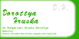 dorottya hruska business card